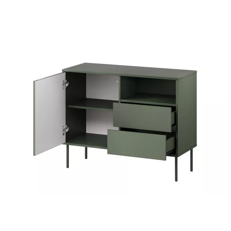 1D2S TRESSE kumode 100x40x75 matēts zaļš