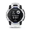 Viedpulkstenis GARMIN Instinct 2 45 mm, MIP 0,9 collas (176×176), GPS, saules enerģija, silikona siksniņa zila/balta