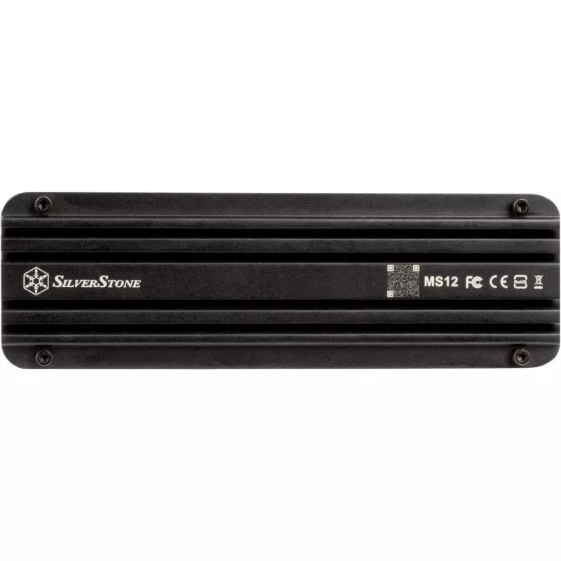 SSD korpuss Silverstone MS12 Melns M.2