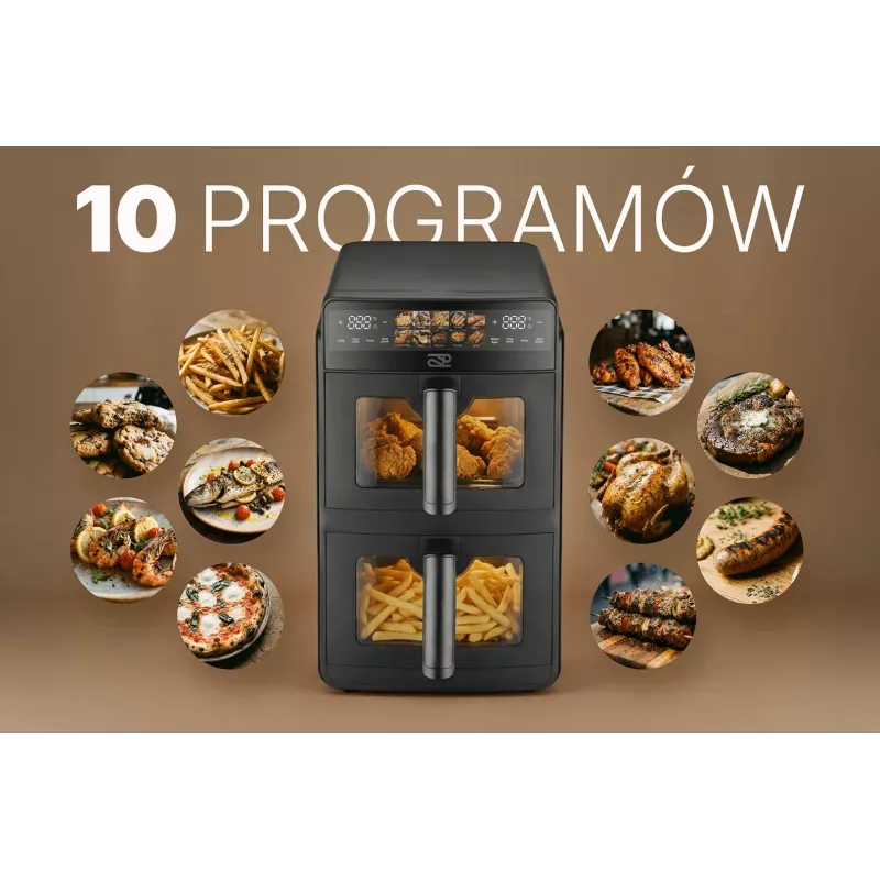 PROMIS FRP1560 Vertikālā divu grozu gaisa fritieris