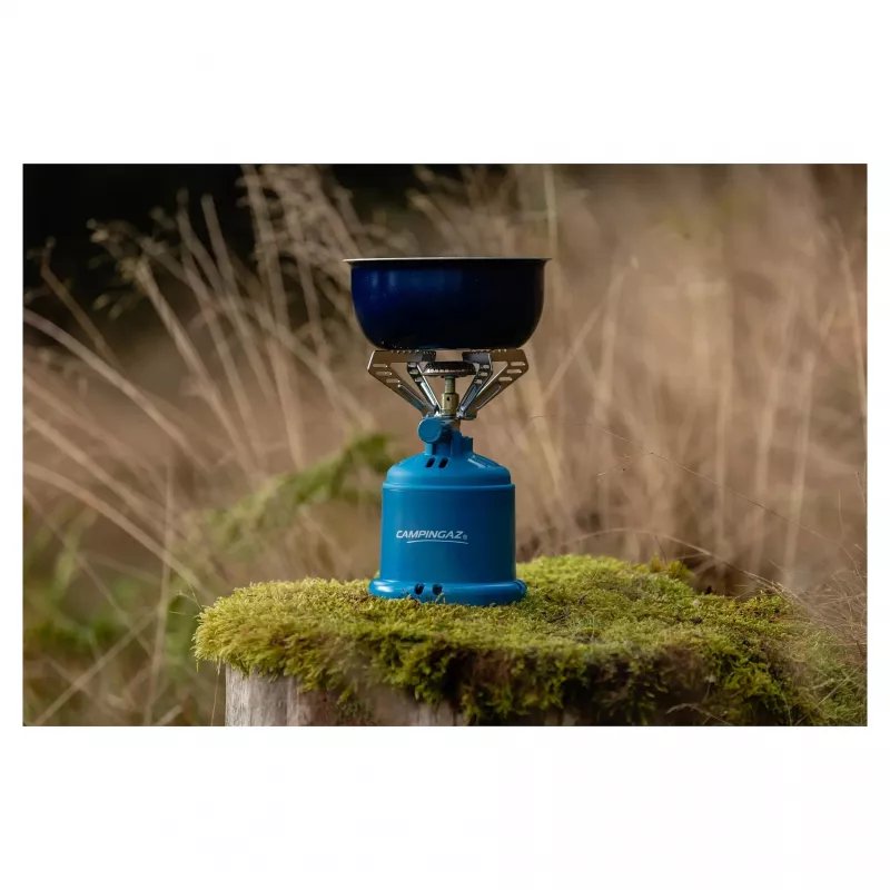 Šķidrās degvielas kempinga plītiņa Campingaz 2230063 — 1 deglis, dabasgāze, Ø 14 cm, 190 mm augstums, 280 g