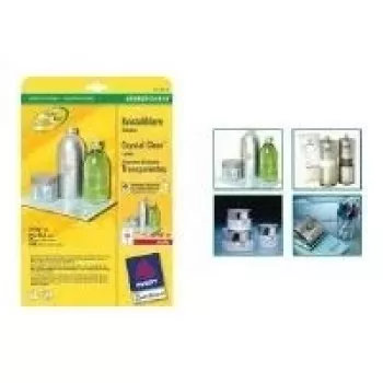 Printera uzlīmes Caurspīdīgas Avery L7783-25