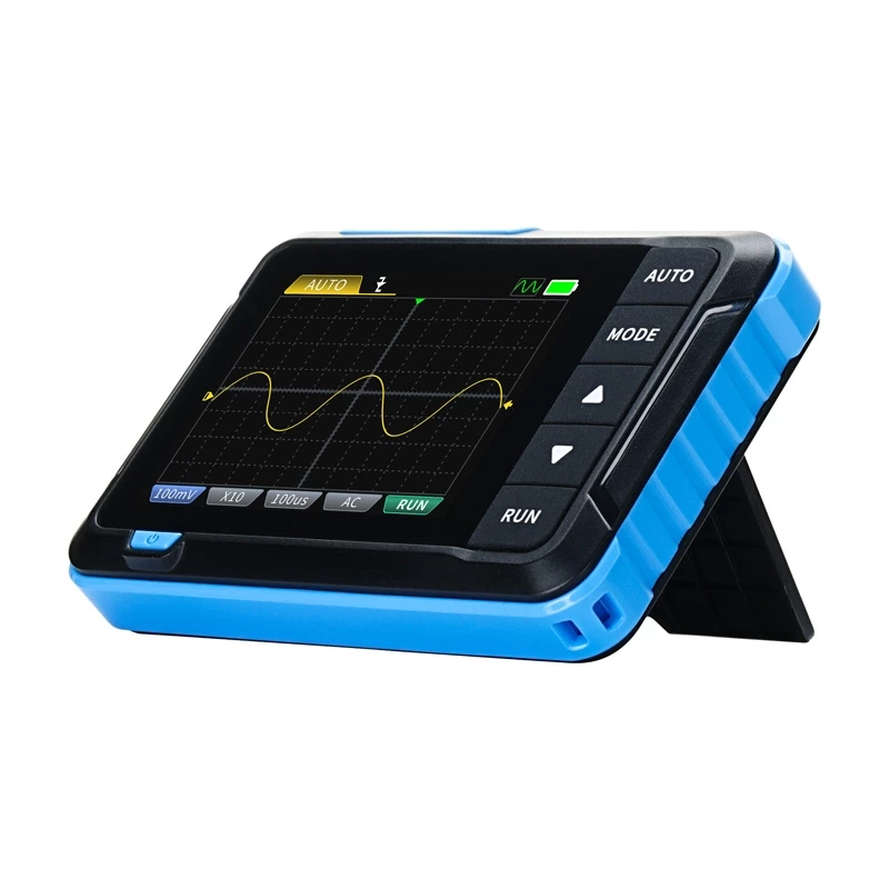 Pārnēsājams 2-in-1 mini osciloskops un signālu ģenerators Fnirsi DSO510 — 100 MHz joslas platums, 1 GS/s paraugu ņemšanas ātrums