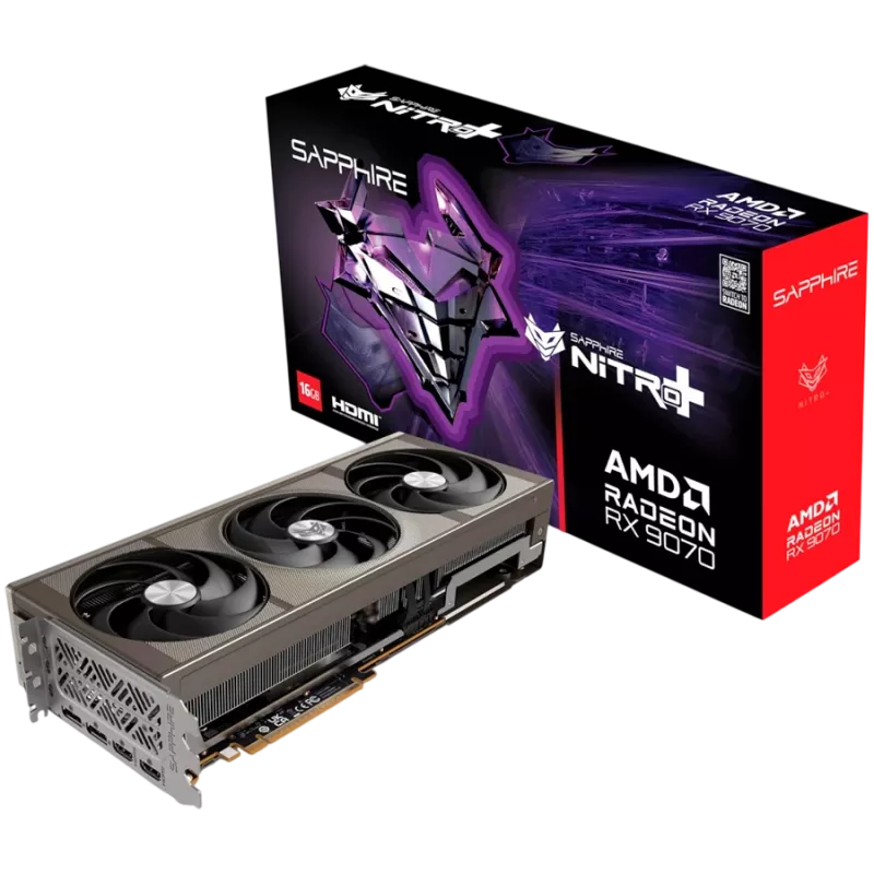 SAPPHIRE NITRO+ Radeon RX 9070 16GB GDDR6 grafikas karte
