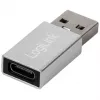 LogiLink AU0056 USB 3.2 Gen 1 adapteris USB Type-C ligzda, sudraba krāsā