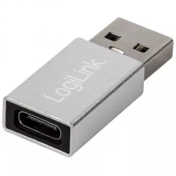 LogiLink AU0056 USB 3.2 Gen 1 adapteris USB Type-C ligzda, sudraba krāsā
