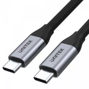 UNITEK C14091ABK USB kabelis USB 3.2 Gen 2 2m USB C Melns
