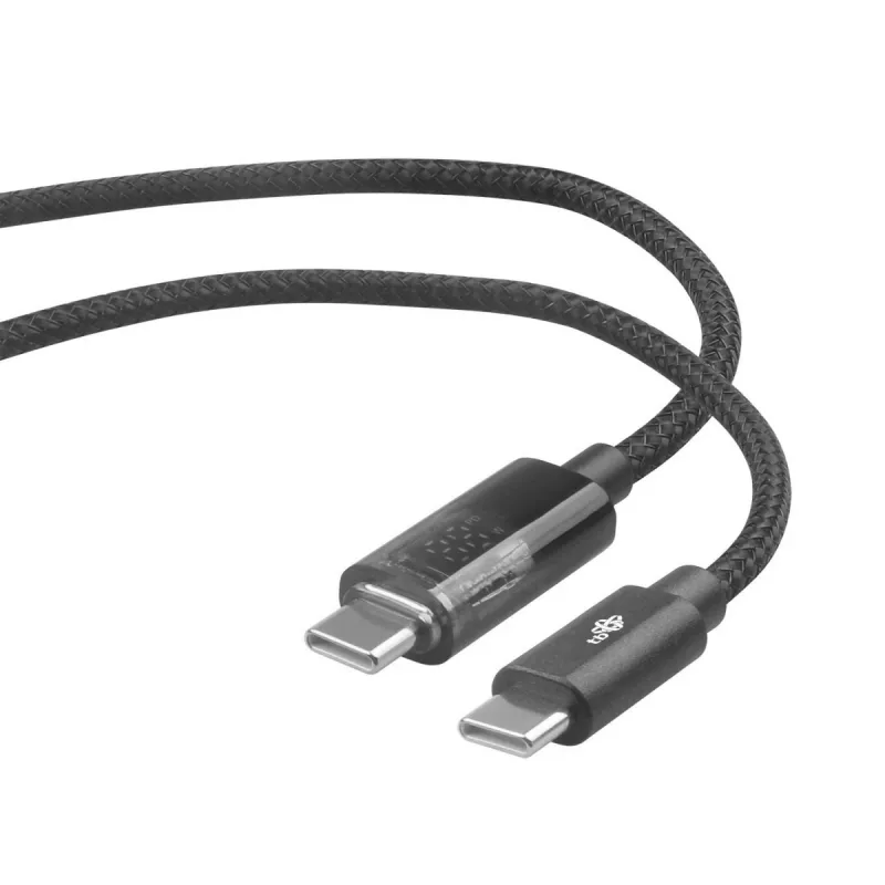 USB-C kabelis TB AKTBXKUCCIND10B 1 m 100W ar LED uzlādes indikatoru