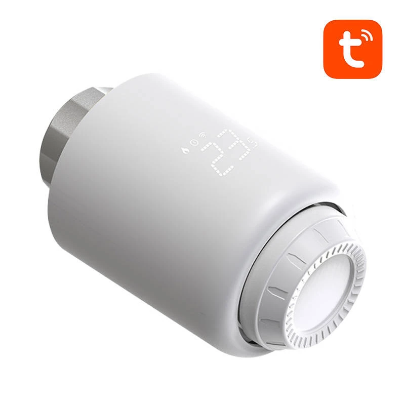 Viedais termostata radiatora ventilis Avatto TRV07 Zigbee 3.0 — termostata ventilis radiatoriem, Zigbee 3.0