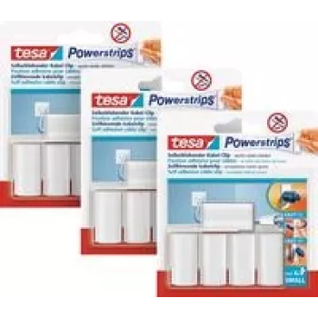 tesa 58035 Powerstrips® kabeļu skava, saturs: 15 gab. (58035-00500-01)