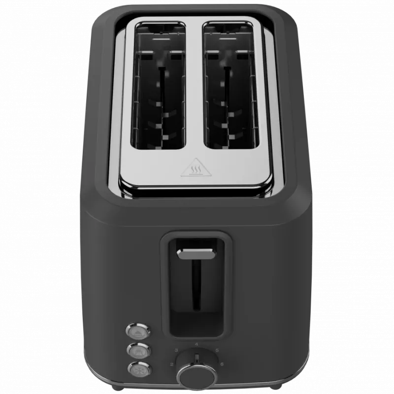Elektriskais tosteris AENO ATS0001G — 2 spraugu, 220–240 V 50–60 Hz, 920–1080 W, 3 režīmi, 7 apbrūnināšanas līmeņi, pelēks