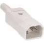 Strāvas spraudnis C14 Bachmann 915.271 balts