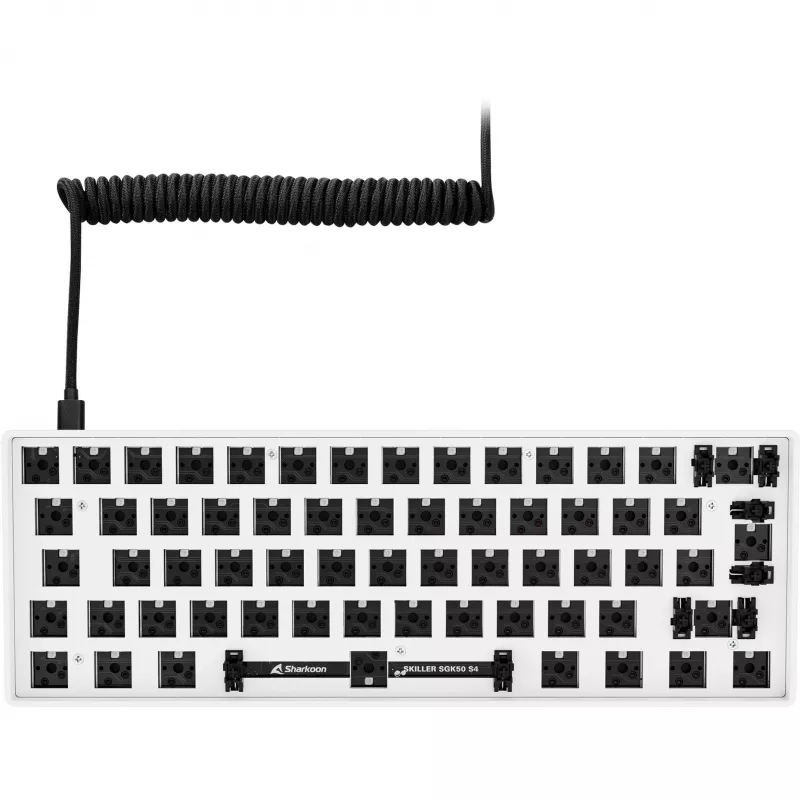 Sharkoon Skiller SGK50 S4 Barebone tastatūra Gaming USB balta