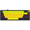 Mehāniskā spēļu tastatūra LORGAR KBP70MW 65% melna dzeltena EN izkārtojums