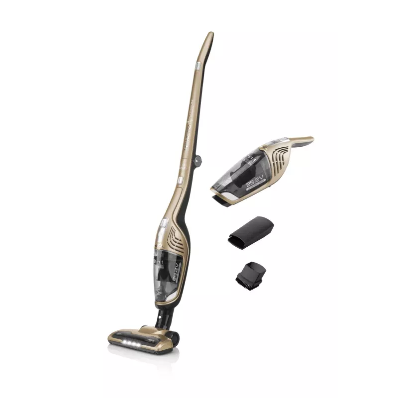 Stick vacuum ETA ETA745390000 2-in-1 (dry), cyclonic, 0.55 L, lithium-ion, gold