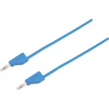 VOLTCRAFT Testa vads [Spraudnis 4 mm - Spraudnis 4 mm] 1 m Zils MSB-300 (MSB-300-1-BL)