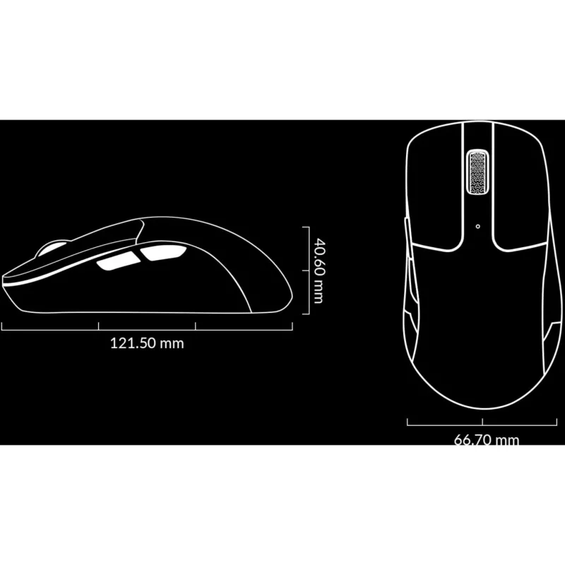 Pele Keychron M2-A1 RF bezvadu Bluetooth USB Type-C