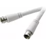 SpeaKa Professional SAT pieslēguma kabelis [1x F-spraudnis - 1x F-spraudnis] 1,50 m 90 dB balts (SP-7870000)