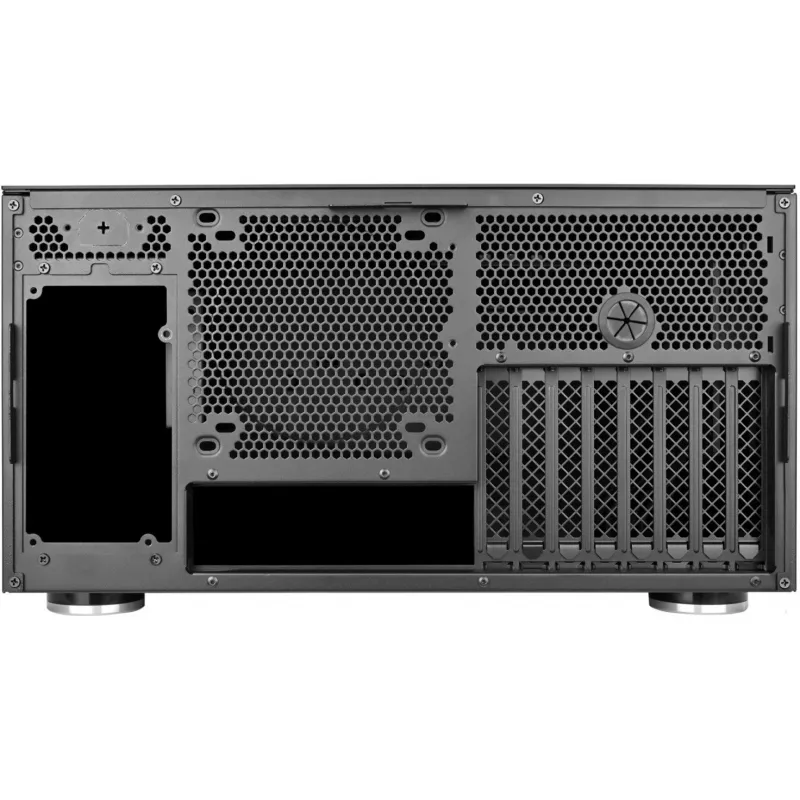SilverStone Crown 04 datora korpuss SST-CW04TB — HTPC formas faktors, SSI-EEB atbalsts, tumši pelēks