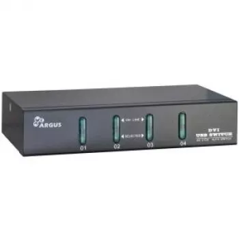 Inter-Tech Argus KVM-AS-41DA - KVM/Audio slēdzis - 4 x KVM/Audio - galda ierīce (88887201)