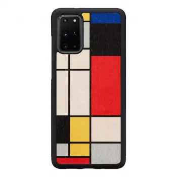 Telefona maciņš man and wood Galaxy S20+ wood Melns — aizsargājošs koka aizmugurējais vāciņš Samsung Galaxy S20+