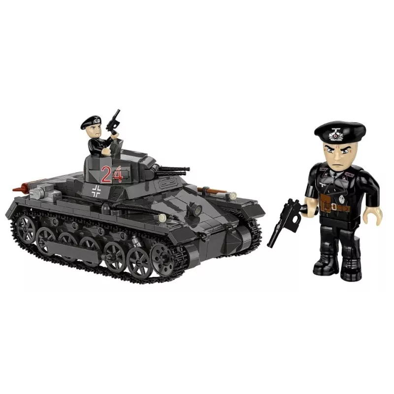 Cobi Panzer I Ausf. B būvkomplekts – 654 detaļas, detalizēts tanka modelis