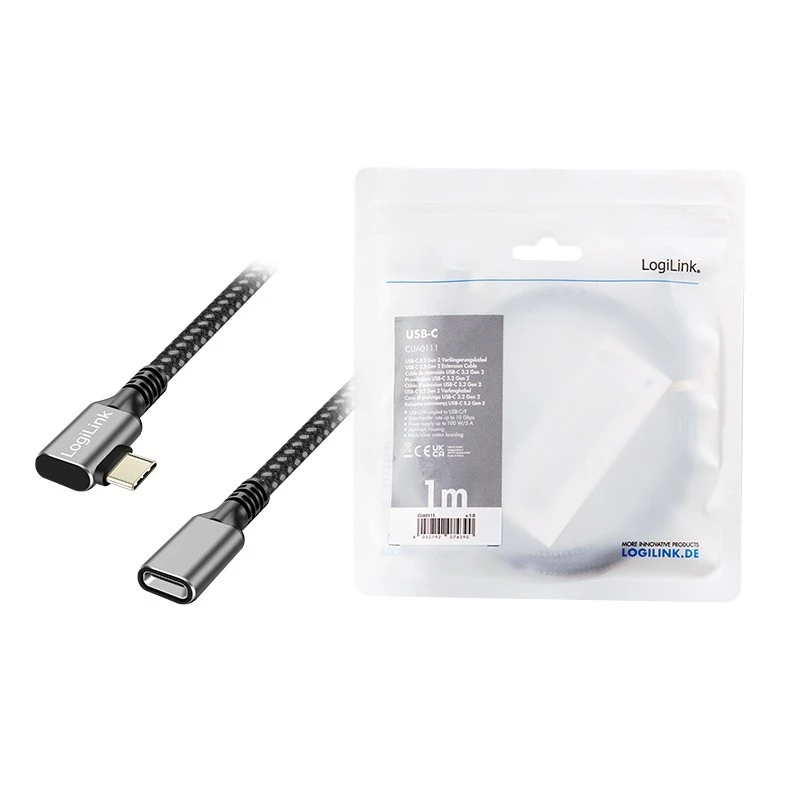 USB3.2 Gen2 Type-C uz USB-C/F, PD, 1m