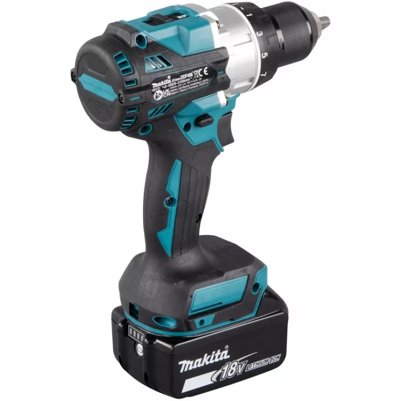 Makita DDF486RTJ urbis 2100 RPM 2.6 kg melns, zils