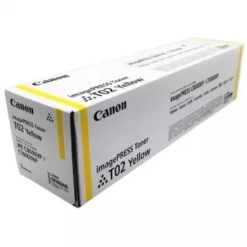 Canon T02 tonera kasetne 1 gab. Oriģināla dzeltena