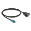 Koaksiālais kabelis DELOCK 90700 — 1 m, HSD Z uz RJ-45, melns/zils