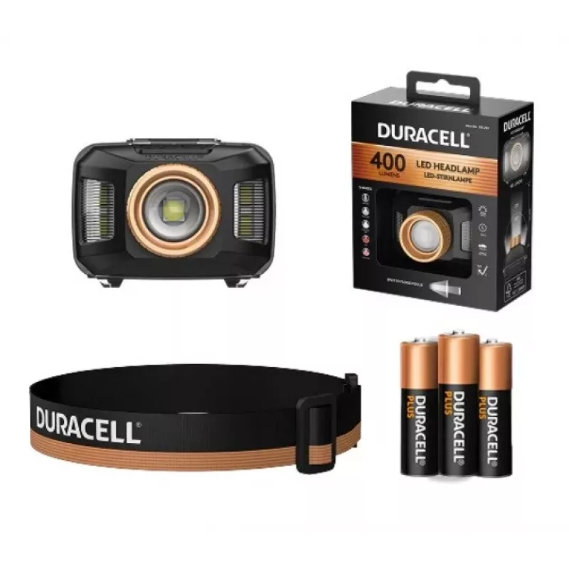 Duracell DH400 galvas lukturis melns, oranžs