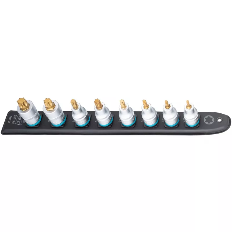Torx uzgaļu komplekts Hazet 992T-SR/8 — 8 gab. īsie Torx T20–T60