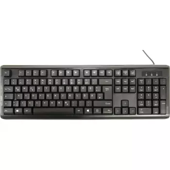 Inter-Tech AC KB-102DE galda USB MELNS 1000 dpi 105 taustiņi vadu (88884138)