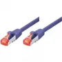 Tecline exertis Connect - komutācijas kabelis - RJ-45 (v) uz RJ-45 (v) - 5 m - SSTP kabelis - CAT 6 - bez halogēna - ceriņkrāsā (71505V)