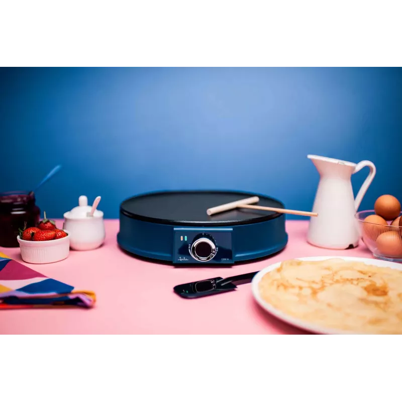 Krepu plīts JATA JECR1000 1200 W melna zila 30 cm