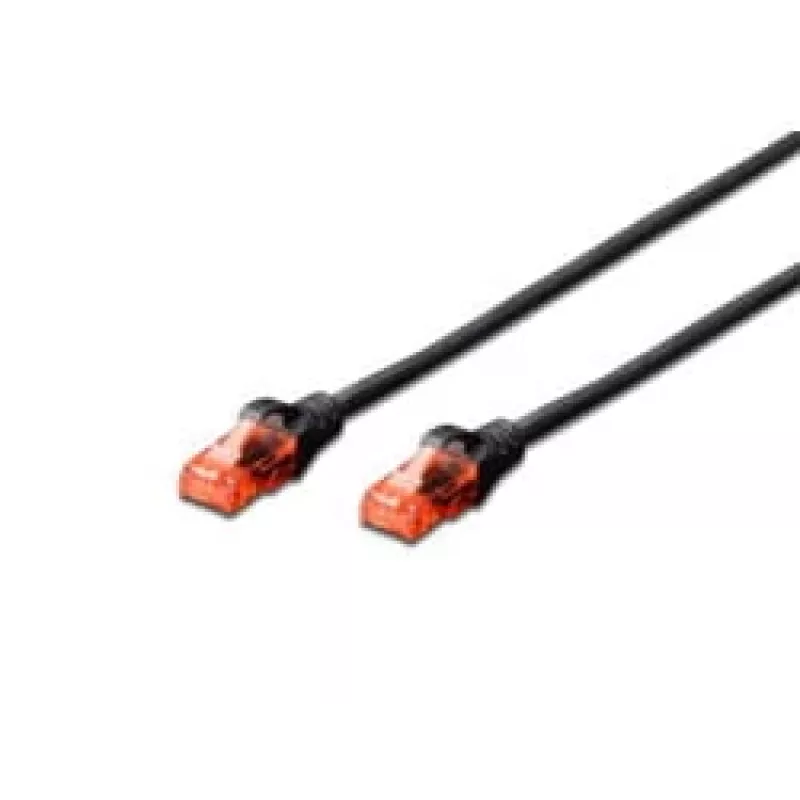 Tīkla kabelis Digitus CAT 6 U/UTP RJ-45 Cat6 2m Melns