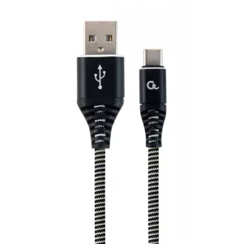 Gembird CC-USB2B-AMCM-2M-BW USB kabelis USB 2.0 USB A USB C Melns, Balts