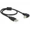 USB vads DeLOCK 0,5m USB 2.0-A USB 2.0-B Melns