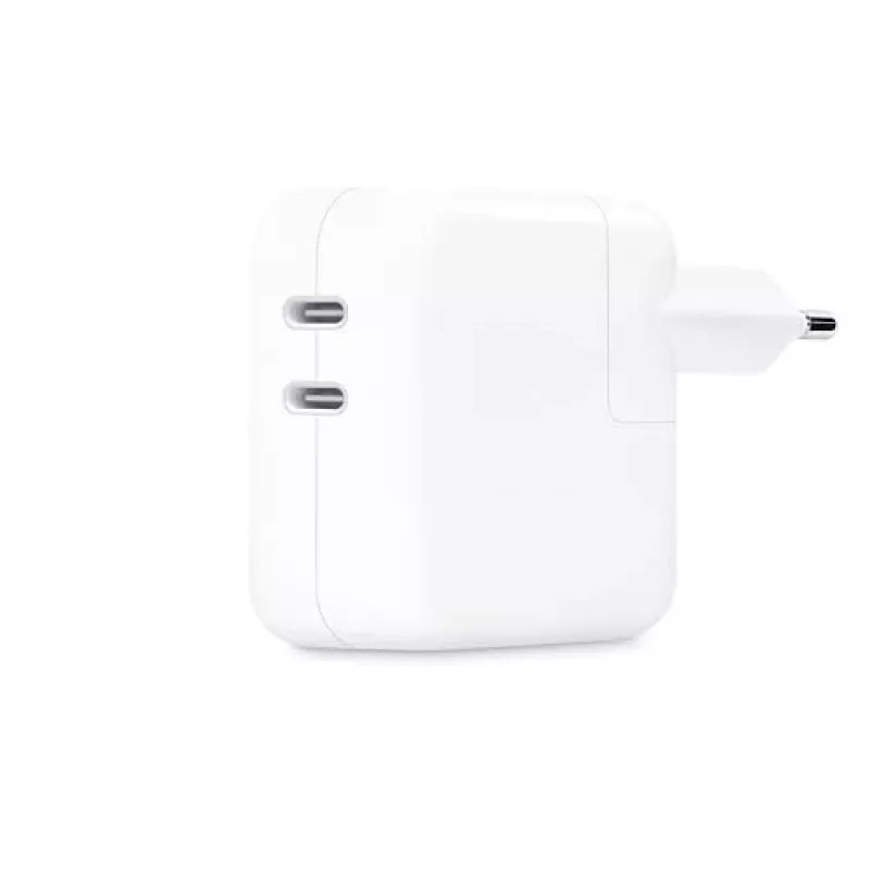 Mobilo ierīču lādētājs Apple MW2K3ZM/A 2 USB Type-C pieslēgvietas Balts