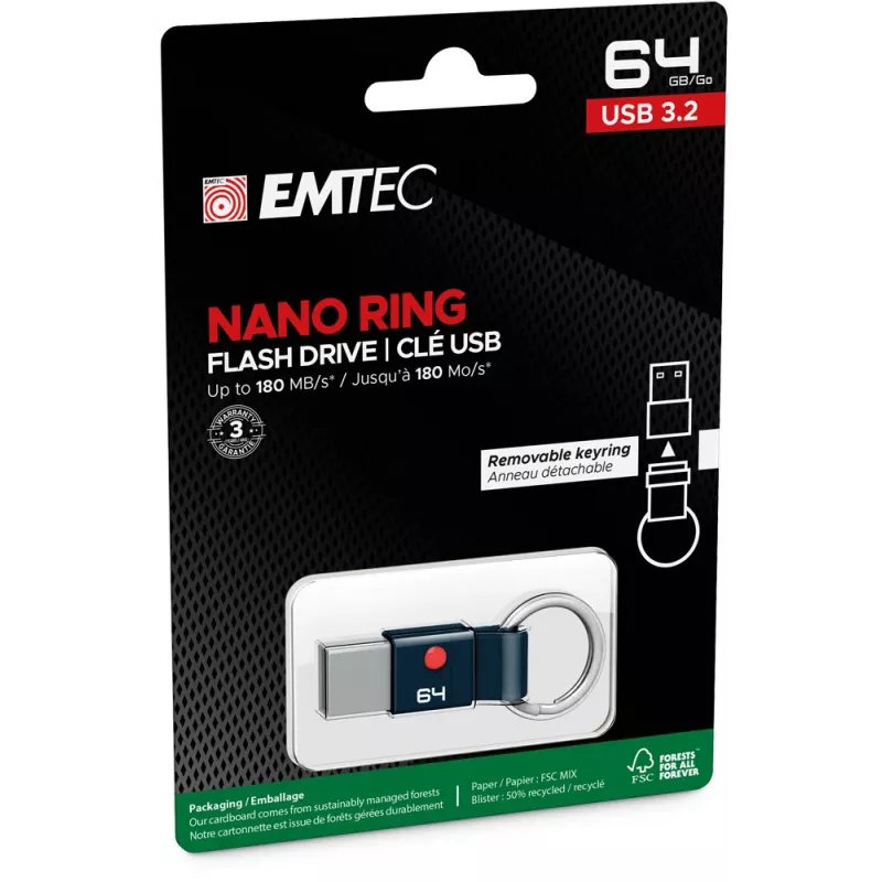USB zibatmiņa Emtec 64GB USB3.2 T100