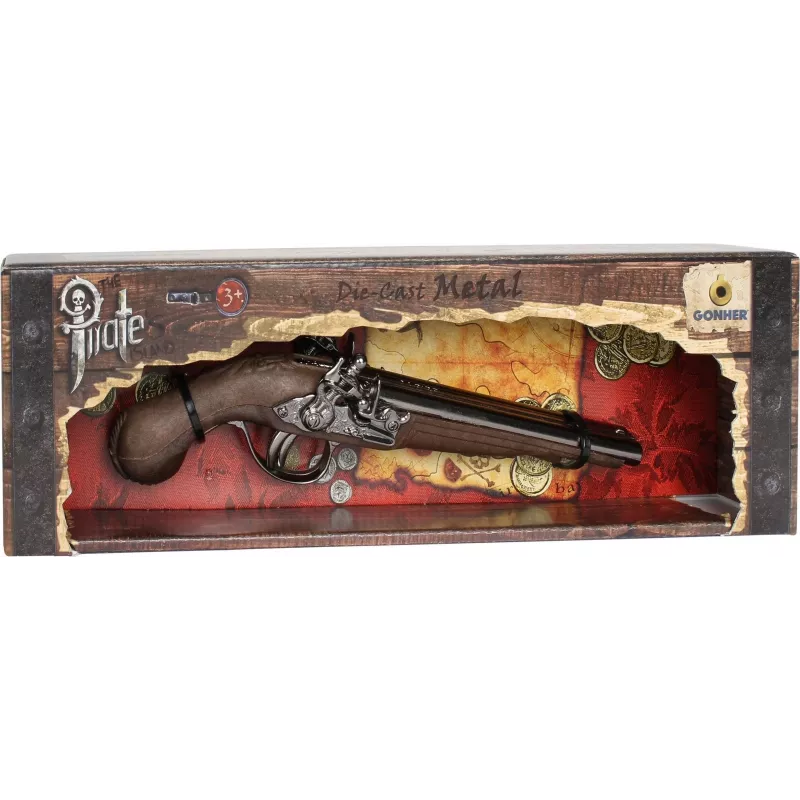 Rotaļu metāla pirātu pistole Pulio modelis 15541/0 ar reālistisku dizainu