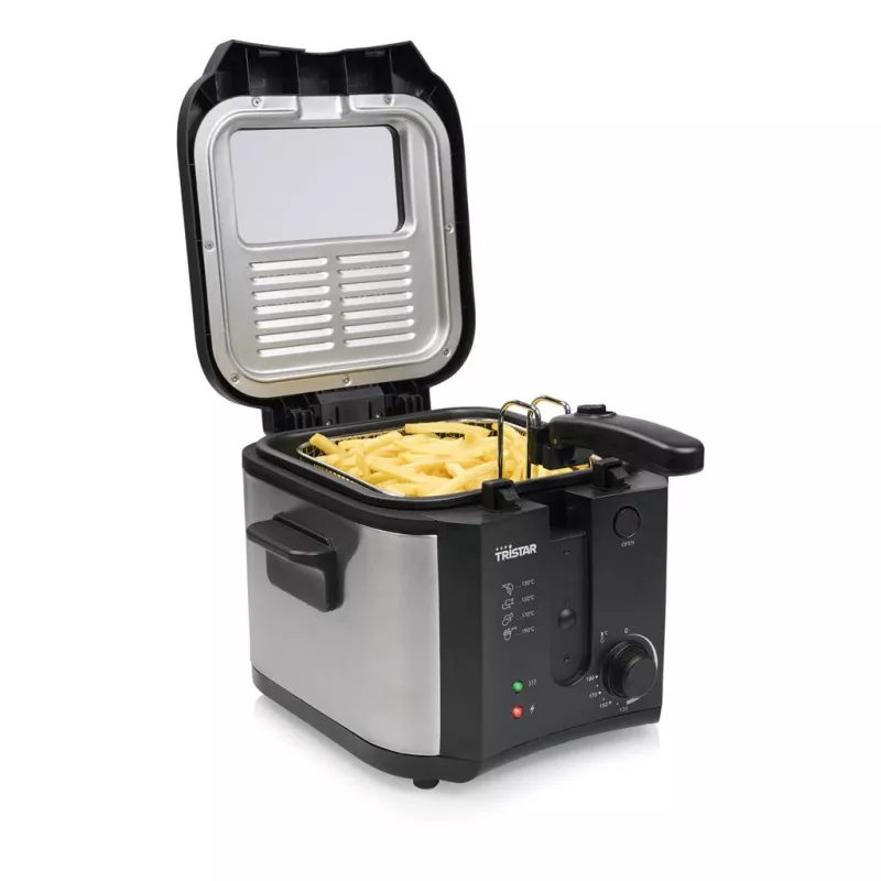 Tristar fritieris | FR-6878 | Jauda 1600 W | Tilpums 2,5 L | Melns