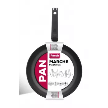 Alumīnija panna ar nepiedegošu pārklājumu LP1003 MARCHE 28 cm, melna