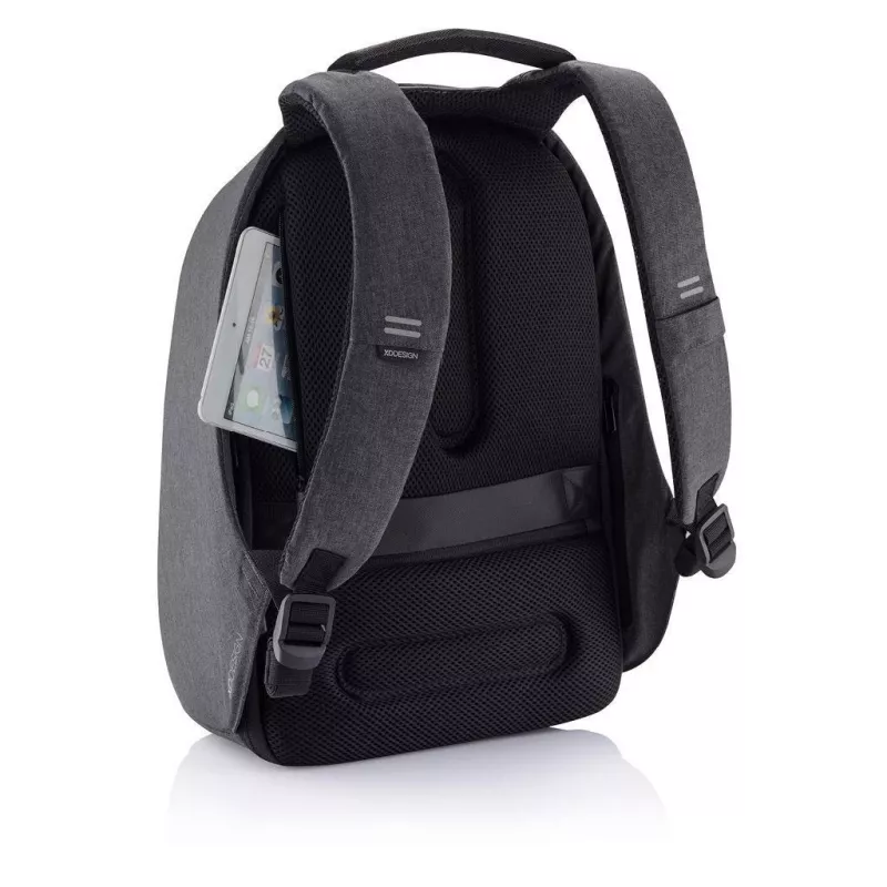 Mugursoma XDDESIGN Bobby Hero XL — 21,5 L, piemērota 17 collu klēpjdatoram, planšetdatora nodalījums, organizatora panelis, melna