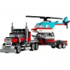 LEGO Creator 2-in-1 komplekts “Flatbed Truck with Helicopter” 31146, pārveidojams būvējums bērniem