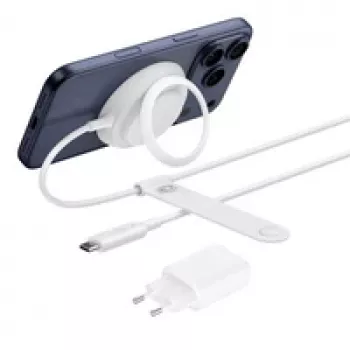 Bezvadu viedtālruņa lādētājs Belkin WIA014kqWH — iekštelpu USB barošana, balts