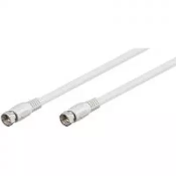 Wentronic Goobay SAT pieslēguma kabelis, 100% ekranēts, balts, 3,5 m - F-spraudnis F-spraudnis (27498)
