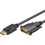Wentronic Goobay DisplayPort–DVI-D adaptera kabelis 1.2, melns, 5 m – DisplayPort spraudnis > DVI-D spraudnis Dual-Link (24+1 kontakts) (51963)