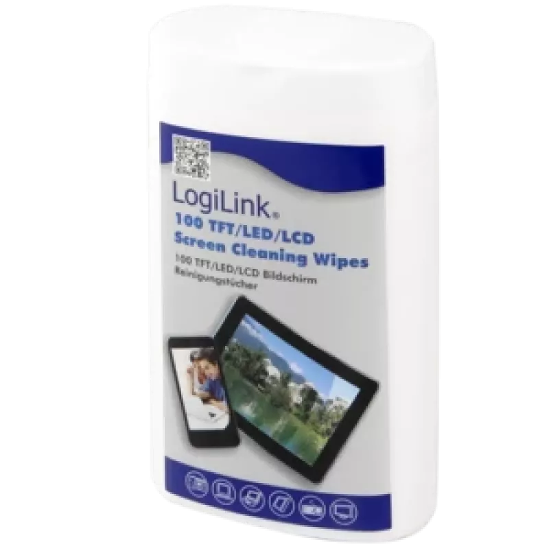 Iekārtu tīrīšanas sausās salvetes LogiLink RP0010