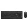 Vadu tastatūras un peles komplekts Lenovo Essential 4X31R64445 — USB vadu pilna izmēra tastatūra un vadu USB pele